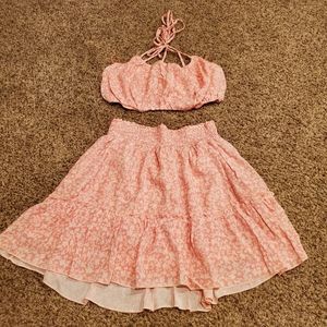 Pink Lily Floral Set